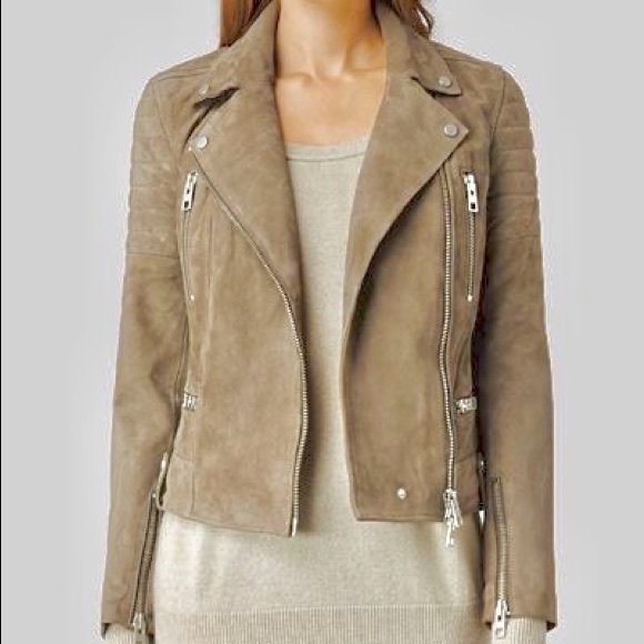 All Saints Jackets & Blazers - ALL SAINTS suede biker jacket